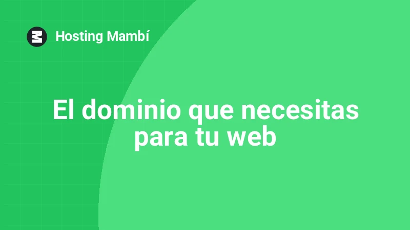Qué es un dominio web